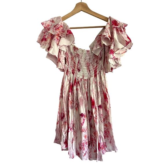 MISA Los Angeles Dina Flutter Ruffle Mini Dress - Picture 2 of 8